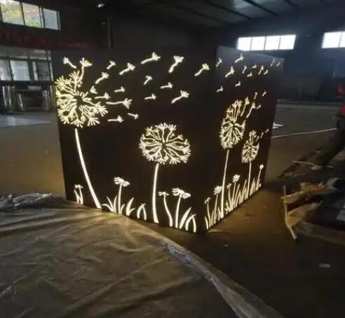 清流耐候钢灯箱